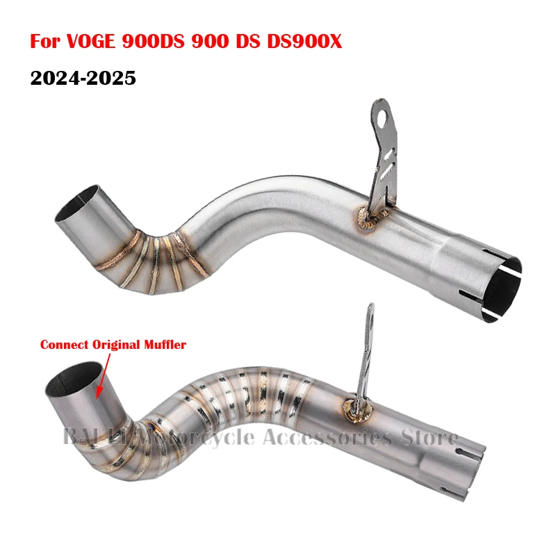 For VOGE 900DS 900 DS900X DS900 X 2024 2025 Motorcycle Exhaust Escape Middle Link Pipe Connect Original Muffler