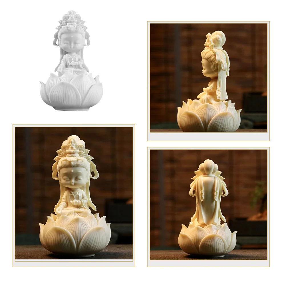 1Set Resin Buddha Statue Mini Sculpture Ideal for Home Entrances Gardens Decorative Craftsmanship Standout Mini Buddha Statue