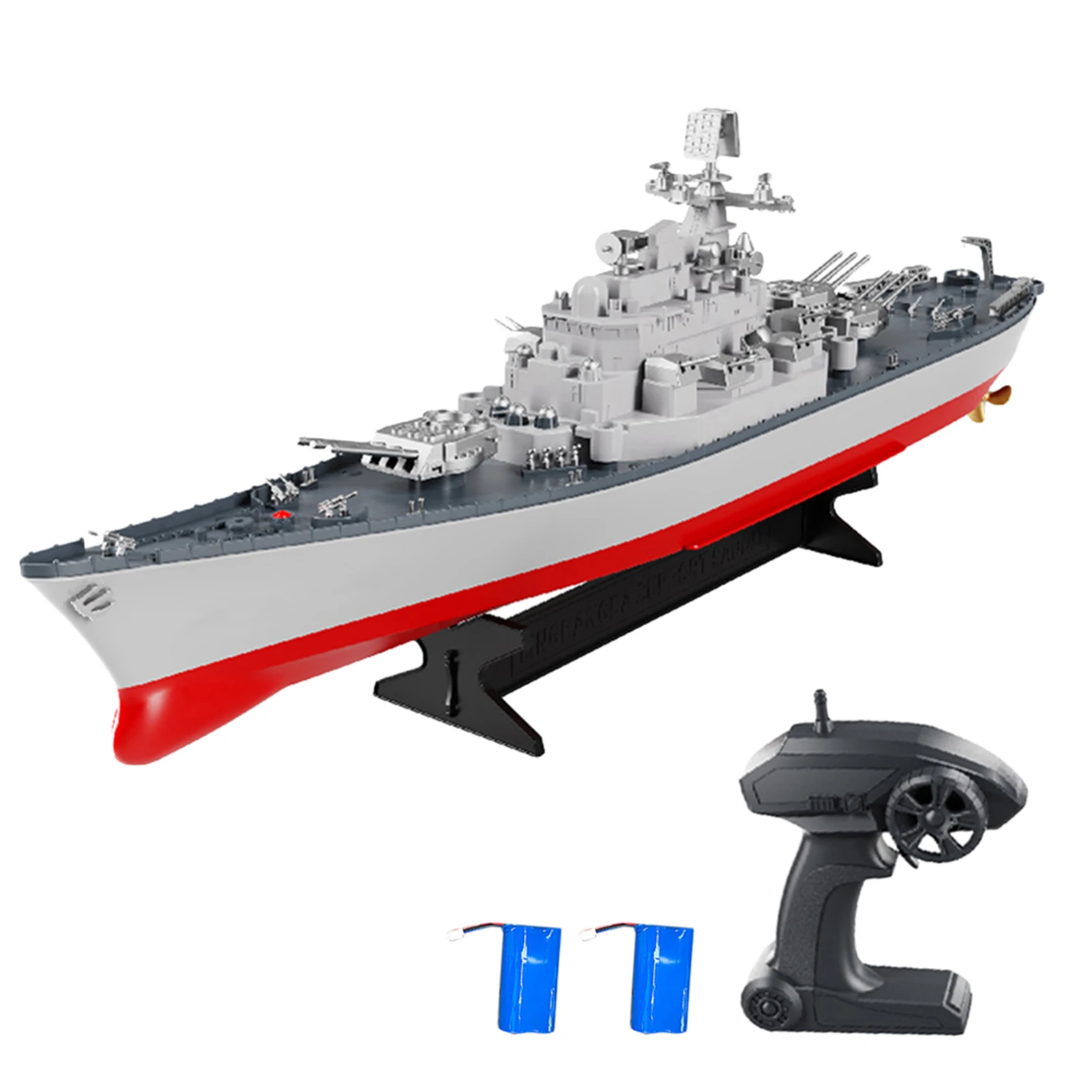 Remote Control Battleship Remote Control Boat 2.4GHz Waterproof Large Size Ship Low Battery Alarm /off Water Power Outage