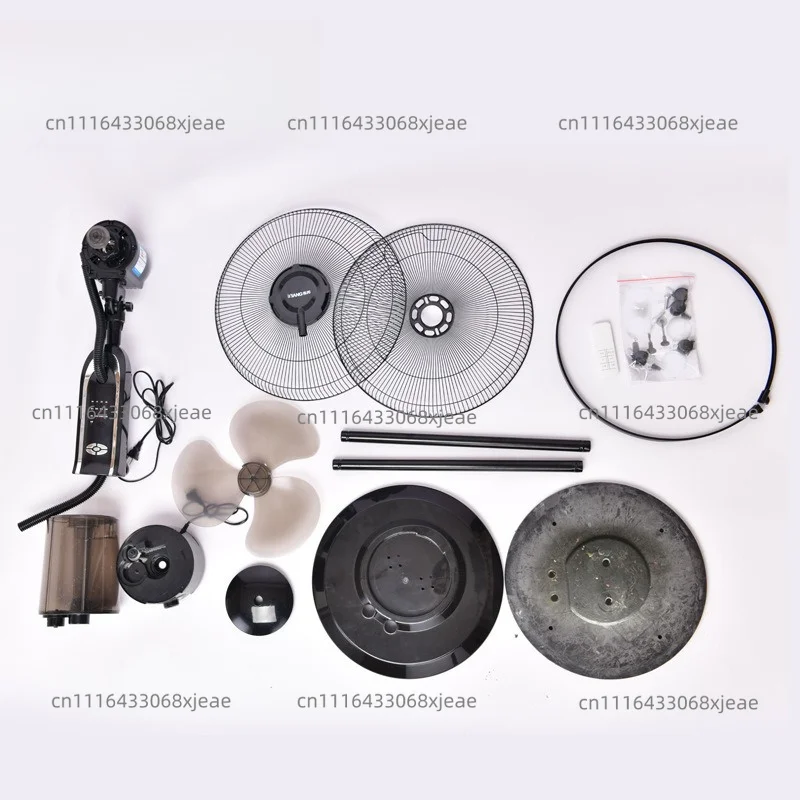 Round Base Misting Cooling Fan Portable Water Mist Air Cooler Quiet Evaporative Ventilation Fan For Home Office