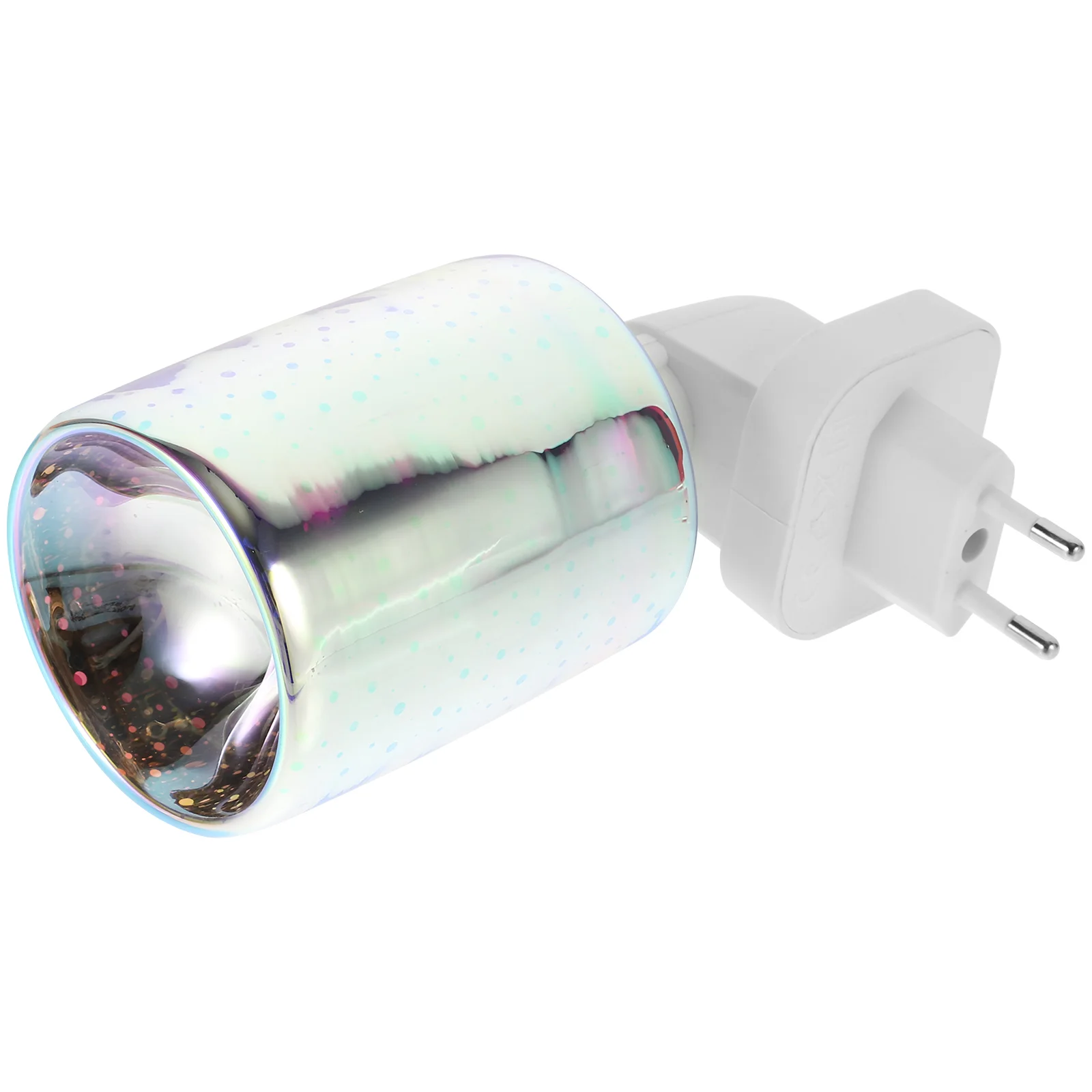 Lampu Aroma Plug-in hangat, lilin peleburan 3D kaca wangi listrik warna-warni