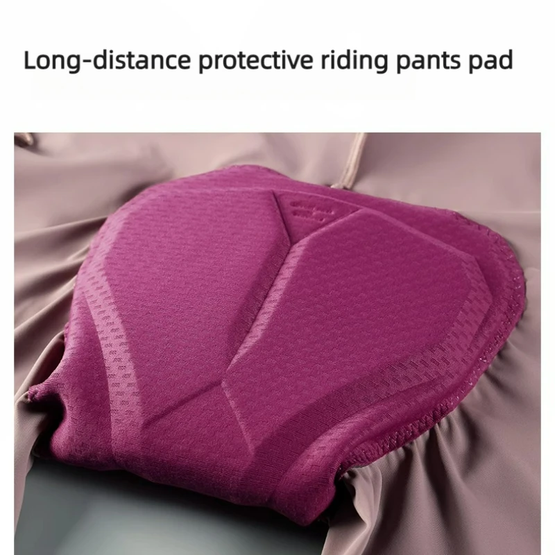 LAMEDA Women's Cycling Bib Shorts UV Protection Moisture-Wicking Slim Fit with Dual Side Pockets Professional Bicycle Sportswear - Image 5