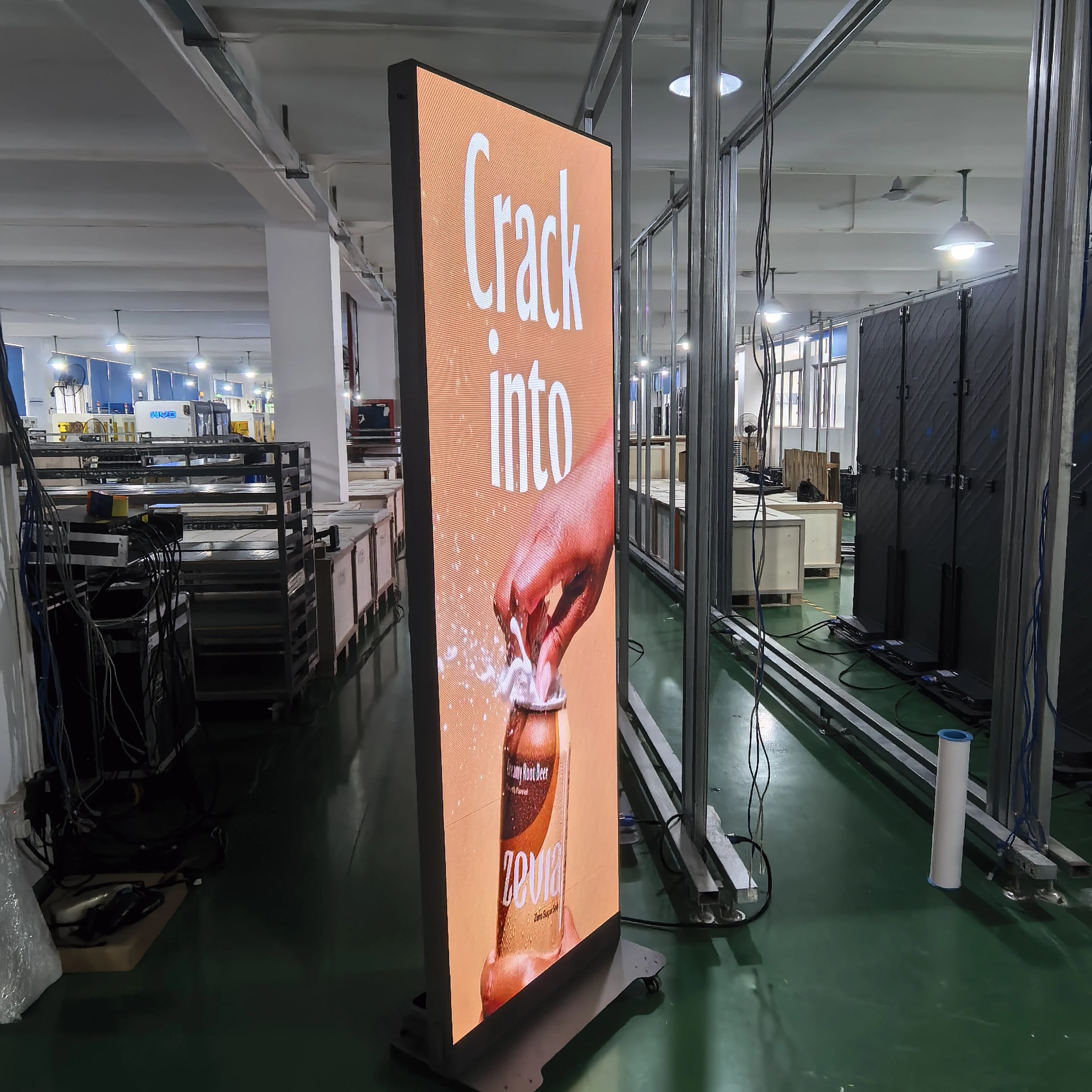 Indoor Digital Poster Display Device Premium Advertising Screen for Digital Signage