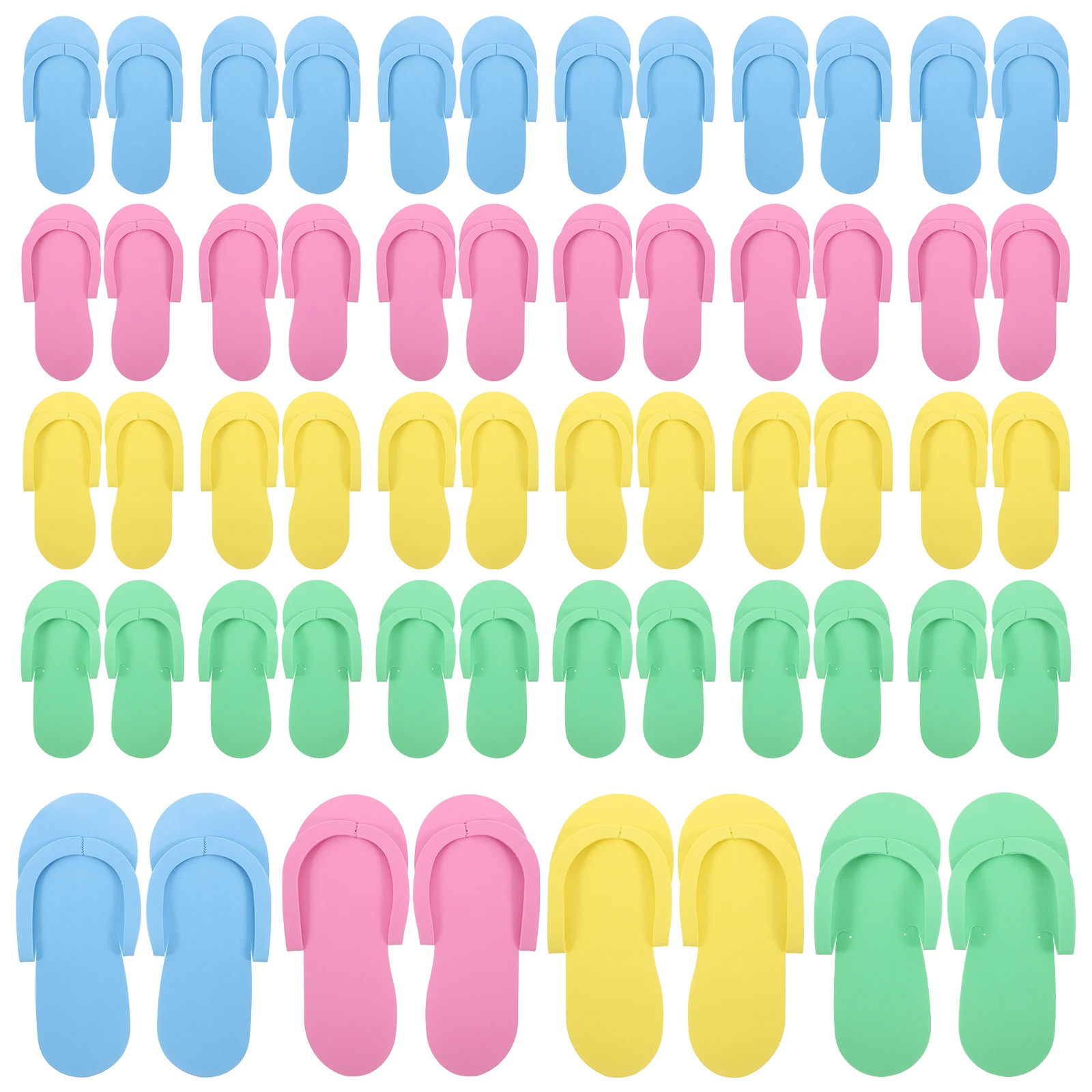 

12 Pairs Disposable Manicure Slippers EVA Foldable Soft Women Indoor Hotel Home Shoes for WomenDisposable Slippers