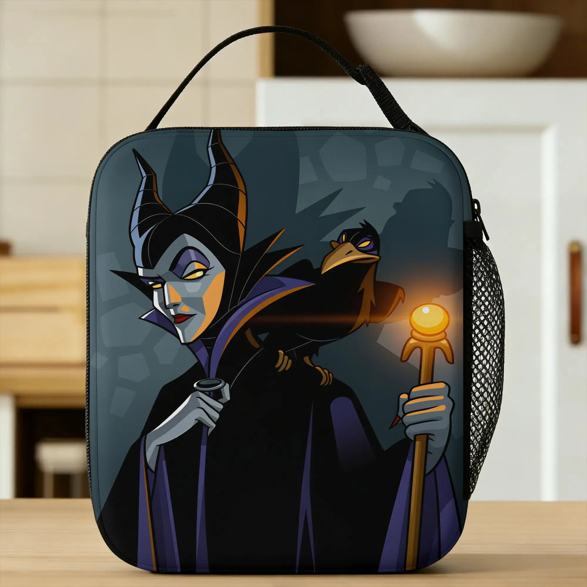 Maleficent  Lunch Bag For Women  Graphic Design Lunch Box Casual Office Cooler Bag Portable Waterproof Tote Food Bags