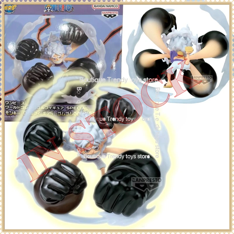 

Оригинальная фигурка BANDAI ONE PIECE WCF Nika Luffy Gear 5 White Gun Barrage, специальная коллекционная модель из ПВХ, игрушка