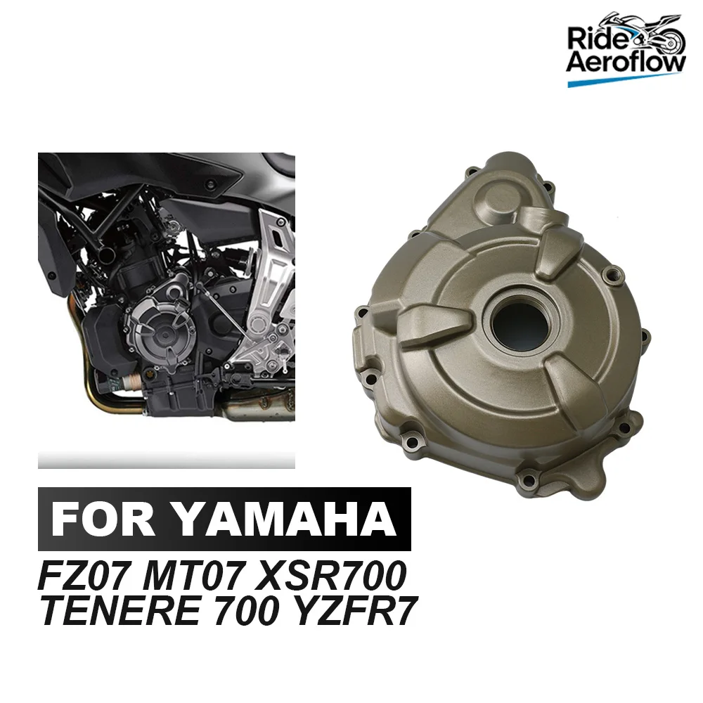 Motorcycle Left Engine Stator Cover Crankcase For Yamaha MT07 MT-07 2015-2024 FZ07 2015-2017 XSR700 TENERE700 YZFR7