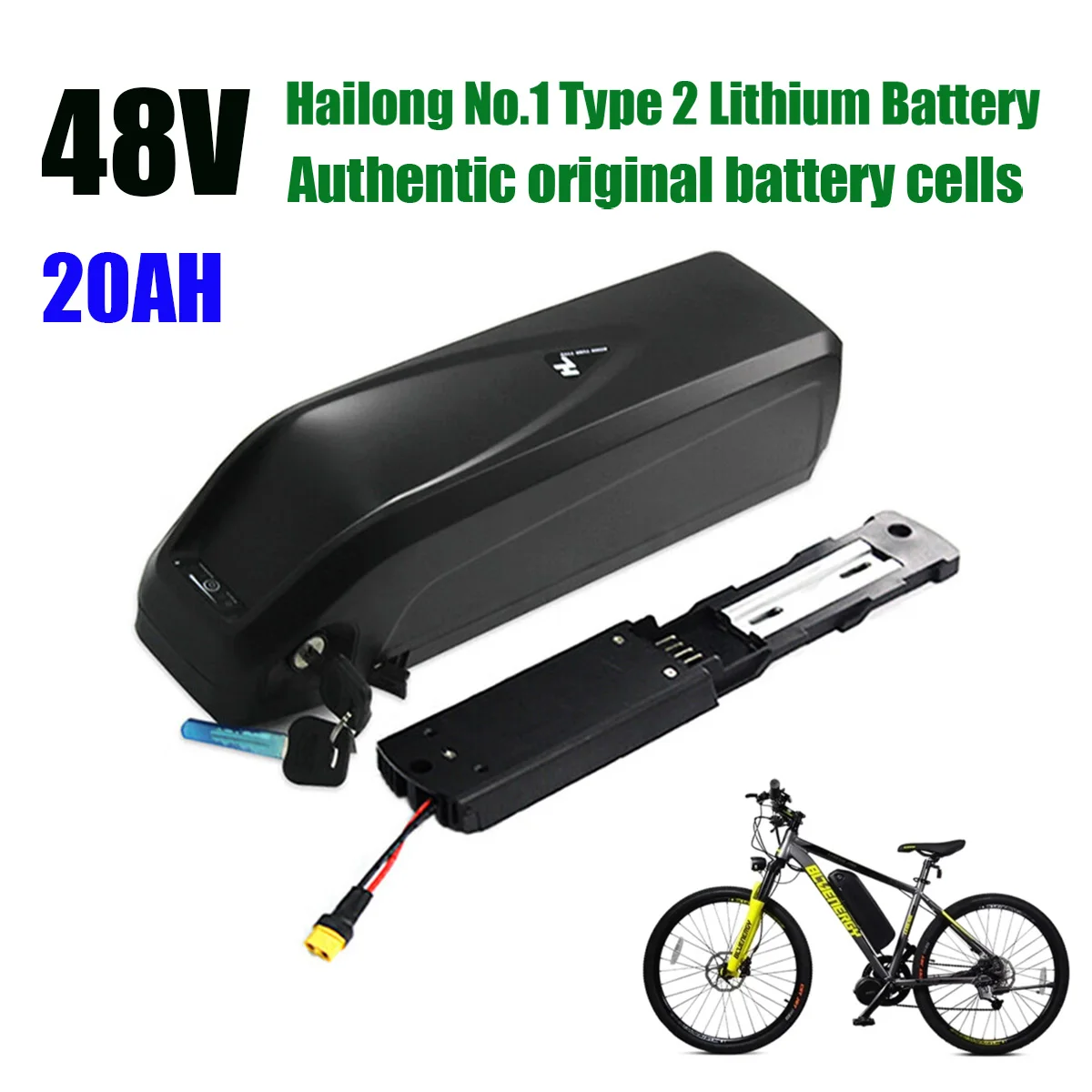 

New Hailong 48V 20Ah para Bafang BBS02 BBS03 BBSHD Motor Hailong battery 36V Hailong 16850 battery litio high quality Brand