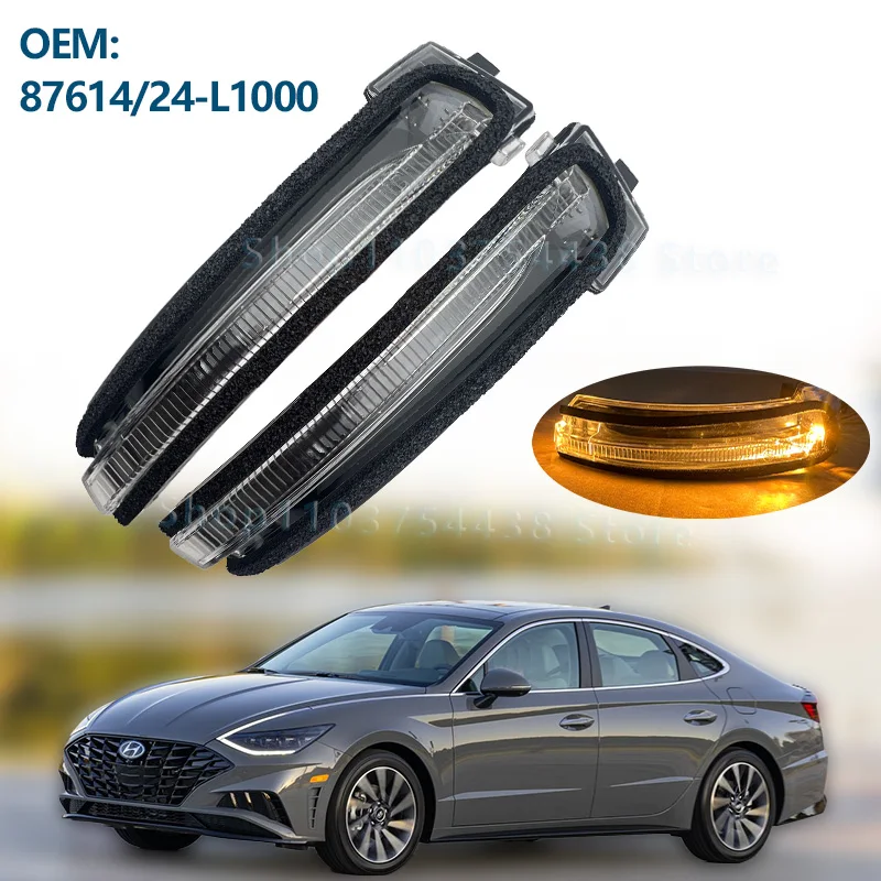 

Wing Mirror Lamp For HYUNDAI HYUNDAI SONATA 2020 2021 2022 2023 Side Rearview Mirror Turn Signal Light/87614-L1000 87624-L1000