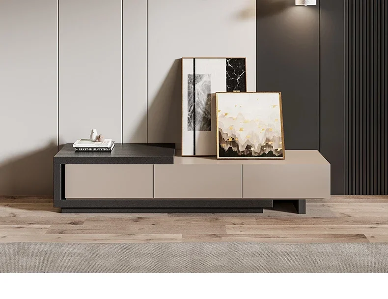 

Solid wood TV cabinet light luxury modern simple living room household small apartment