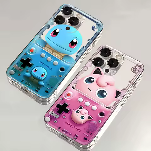 Game consoles Pokémons Squirtles Phone Case For Samsung S24 S23 S22 S21 S20 S10 FE Note20 Note10 Plus Ultra Lite 5G Clear Soft