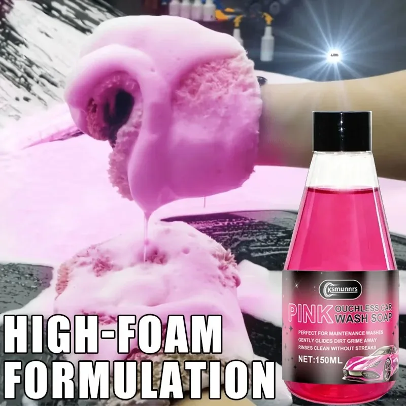 150ml High Foam Car Wash Shampoo, Ceramic Coating Maintenance Soap, Deep Cleaning Formula, Paint Protection and Gloss Enhancemen