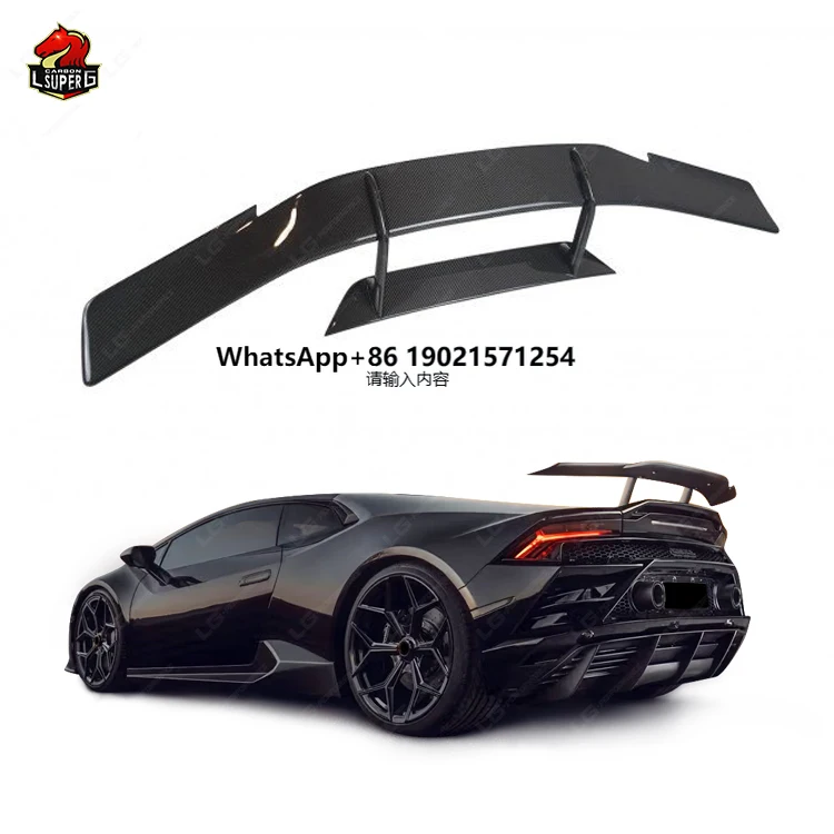 Auto Spoiler N Stil für Lamborghini LP610 EVO Modifizierter Heckflügel Spoiler N Carbon Faser Material Spoiler