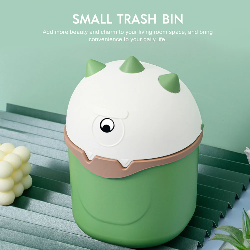 Kitchen Trash Can Flip Trashcan with Lid Flip-Type Rubbish Container Office Monster Bathroom