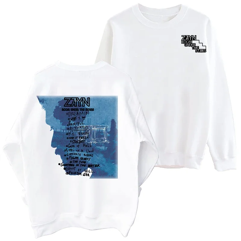 Zayn Room Under The Stairs 2024 Tour Sweatshirt Harajuku Round Neck Long Sleeve Oversized