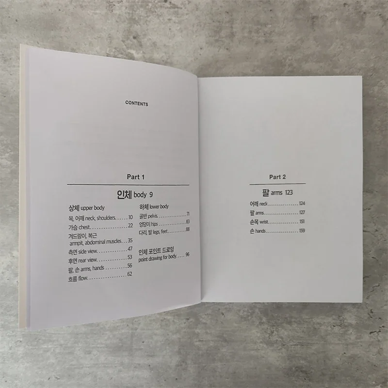 كتاب رسم سري لشخصية الرسام الكوري، كتاب فني، هيكل جسم الإنسان، كتب تقنية مرسومة يدويًا