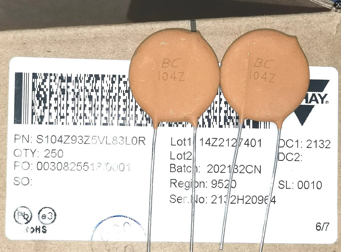 2Pcs Vishay S104Z93… - image