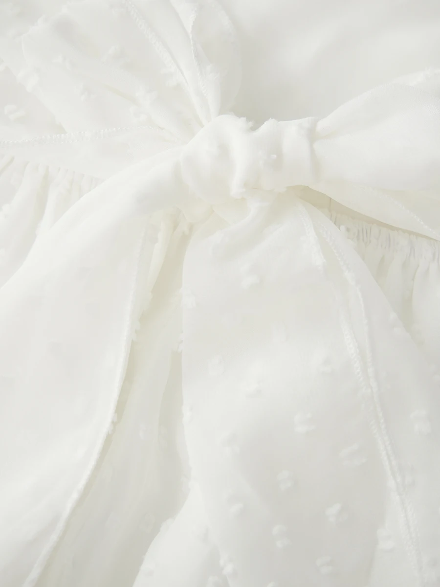 여성 캐미 드레스 스위스 도트 v 넥 스파게티 스트랩 민소매 미니 드레스 a 라인 드레스 여름 타이 업 백 레스 드레스