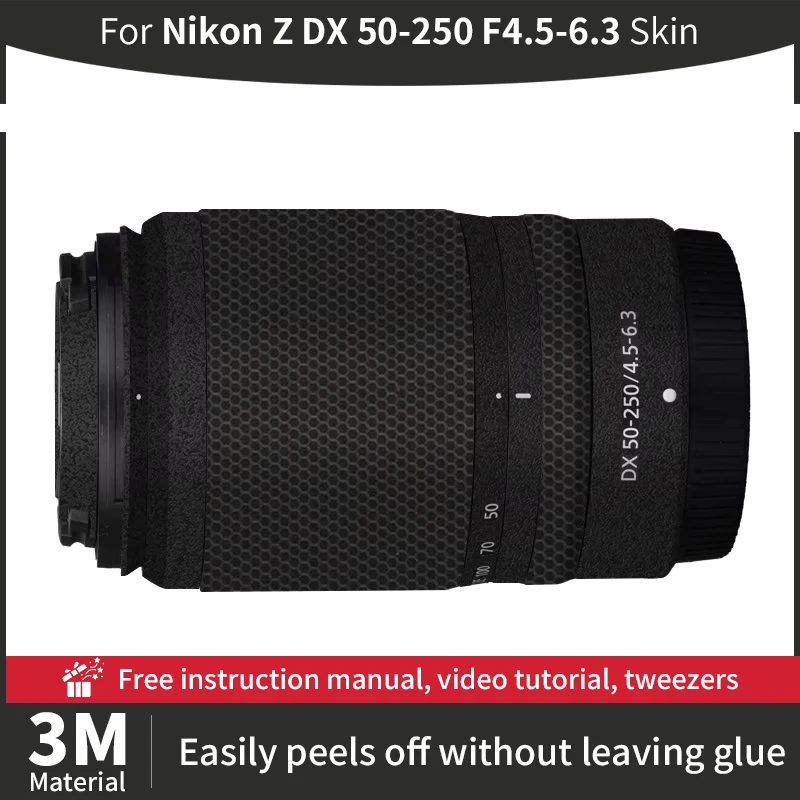 For Nikon Z 50-250mm F4.5-6.3 Camera Lens Skin Nikon 50 250mm Skin Anti-scratch Camera Lens Sticker Protective Film More Colors