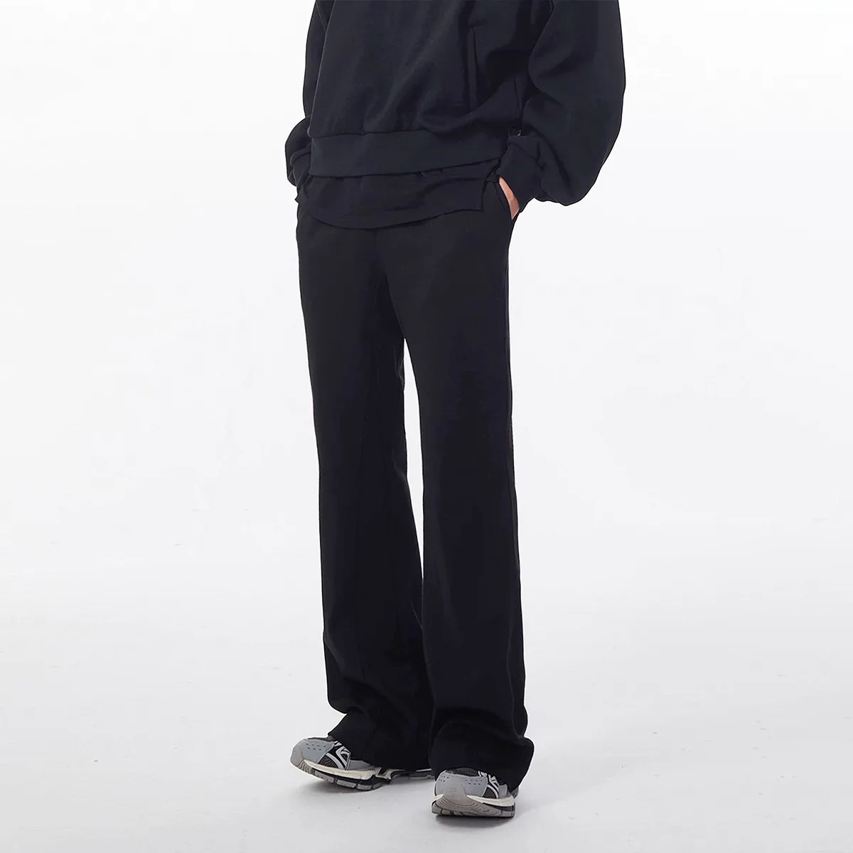 OR FL Women's Cleanfit Retro Grey Wei La Slacks Sweatpants Trendy Brand Autumn Vibe Drooping Sensation Sports Pants Slacks Y2k