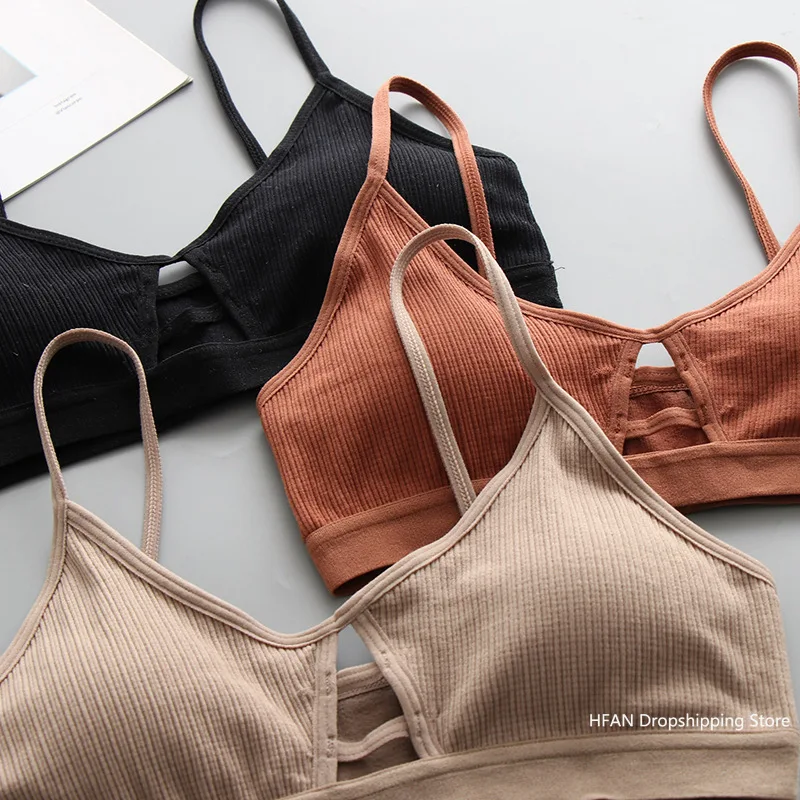 New Women Cotton Sports Bra Tube Top Crop Female Seamless Underwear Tube Bra Wireless Bralette Sexy Lingerie Cropped Bandeau