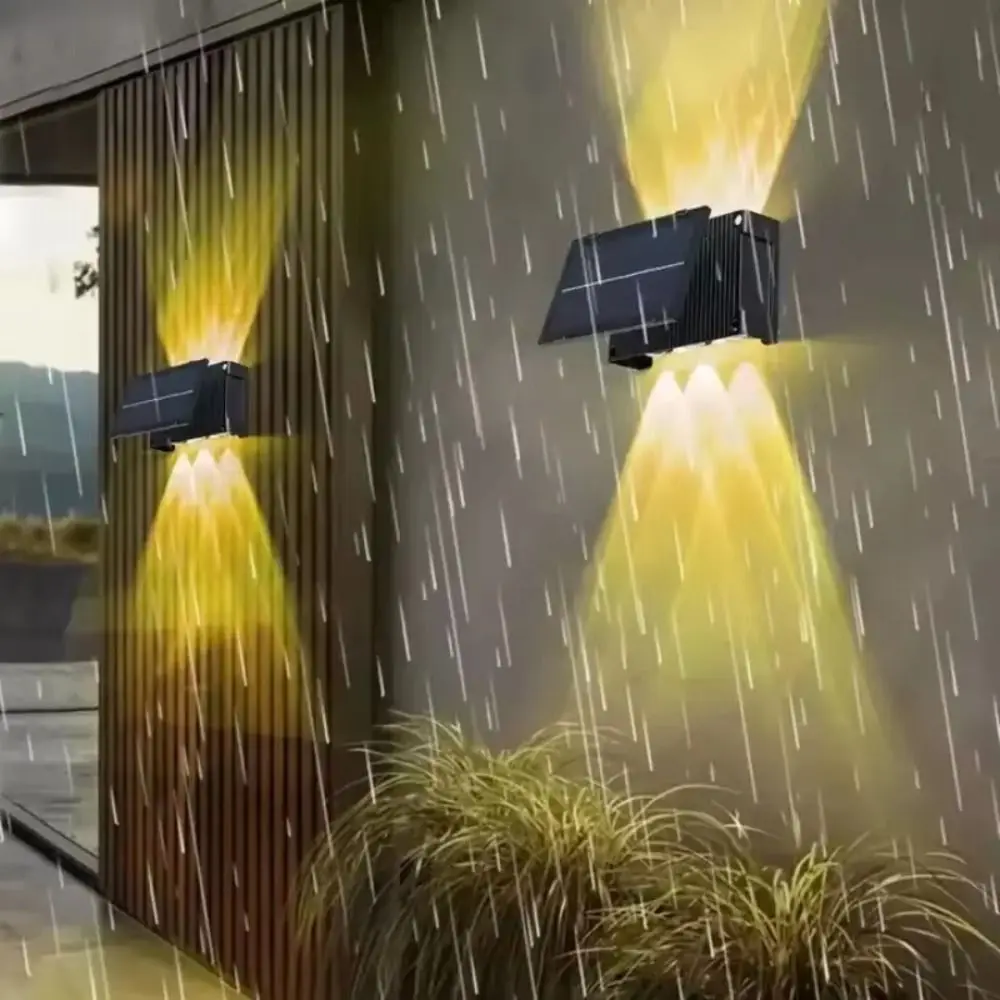 Sensitive Solar Wall Light Dust Prevention Waterproof Waterproof LED Solar Light Super Bright Warm/ White/RGB