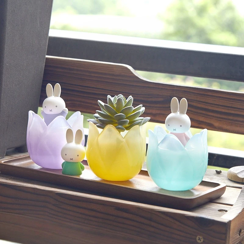 Miffy Tulip Series Blind Box Figurine, Cute and Genuine Blind Box Figurine