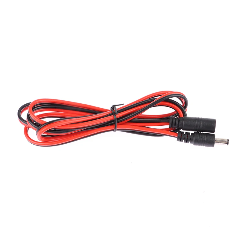 {QTG333} 16AWG DC Power Plug 5.5 X 2.1mm Female To Male CCTV Adapter Connector Cable 12V 10A 120W Max. Power Extension Cord 1.5m