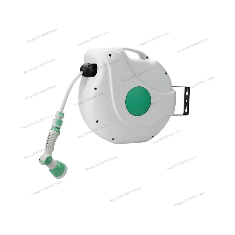 For Automatic Pipe Retractable Recycling Soft Water Pipe, Outdoor Garden Watering Water Gun Wall-mounted Storage Rack