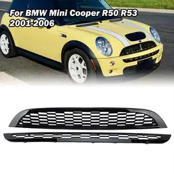 for 2001-2006 BMW Mini Cooper R50 R52 R53 2 Pieces Front Upper and Lower Grille Honeycomb Mesh Grille Cover OE:51137026202