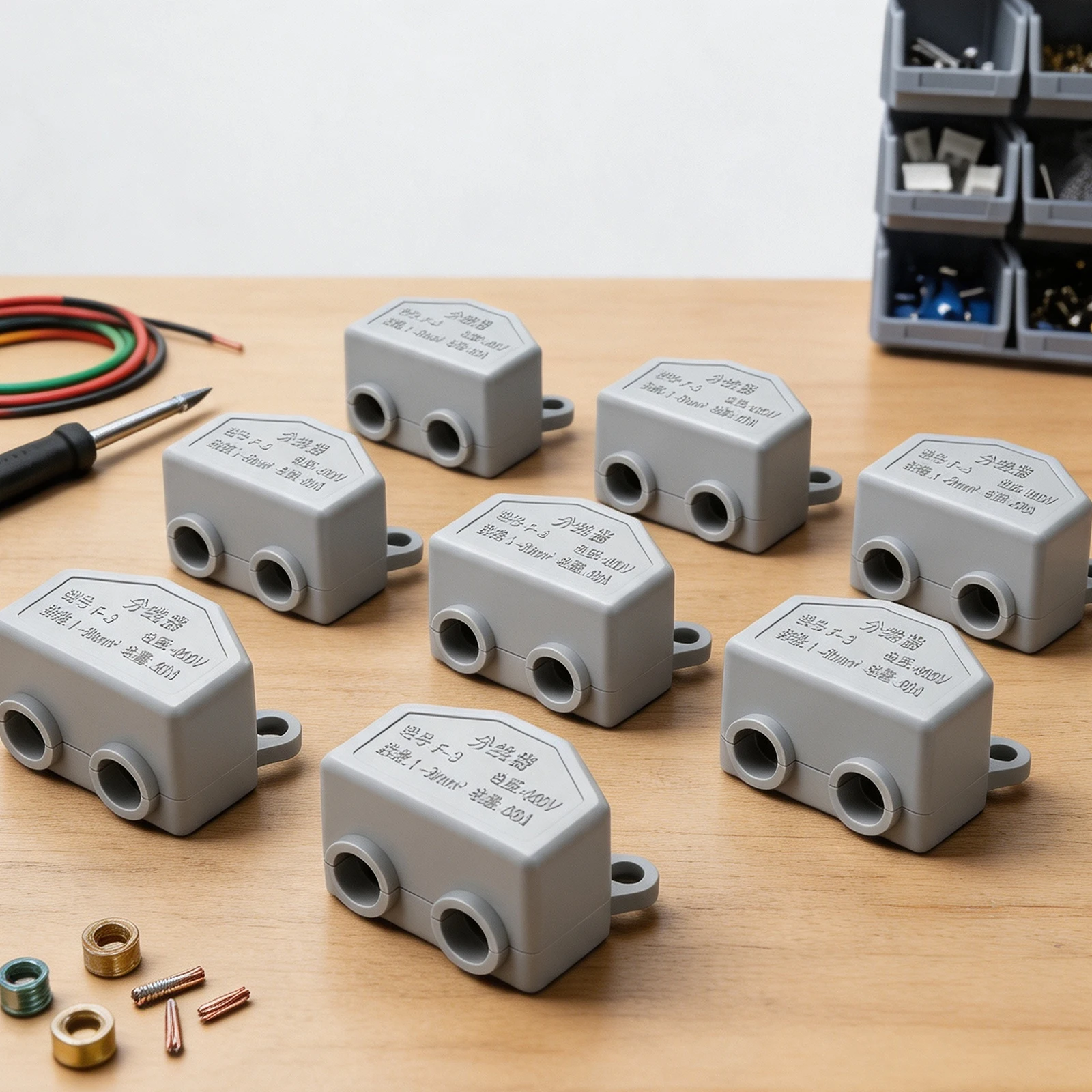 Electrical Cable for splice Quick Terminal Block with Brass Conductor Designed for 60A Rated Current and 400V Voltage High Power