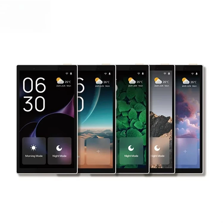 

Smart Home 5 Inch Touch Screen Zigbee Home Automation Gateway with Built-in Alexa Voice Control and 2 Gang Switch