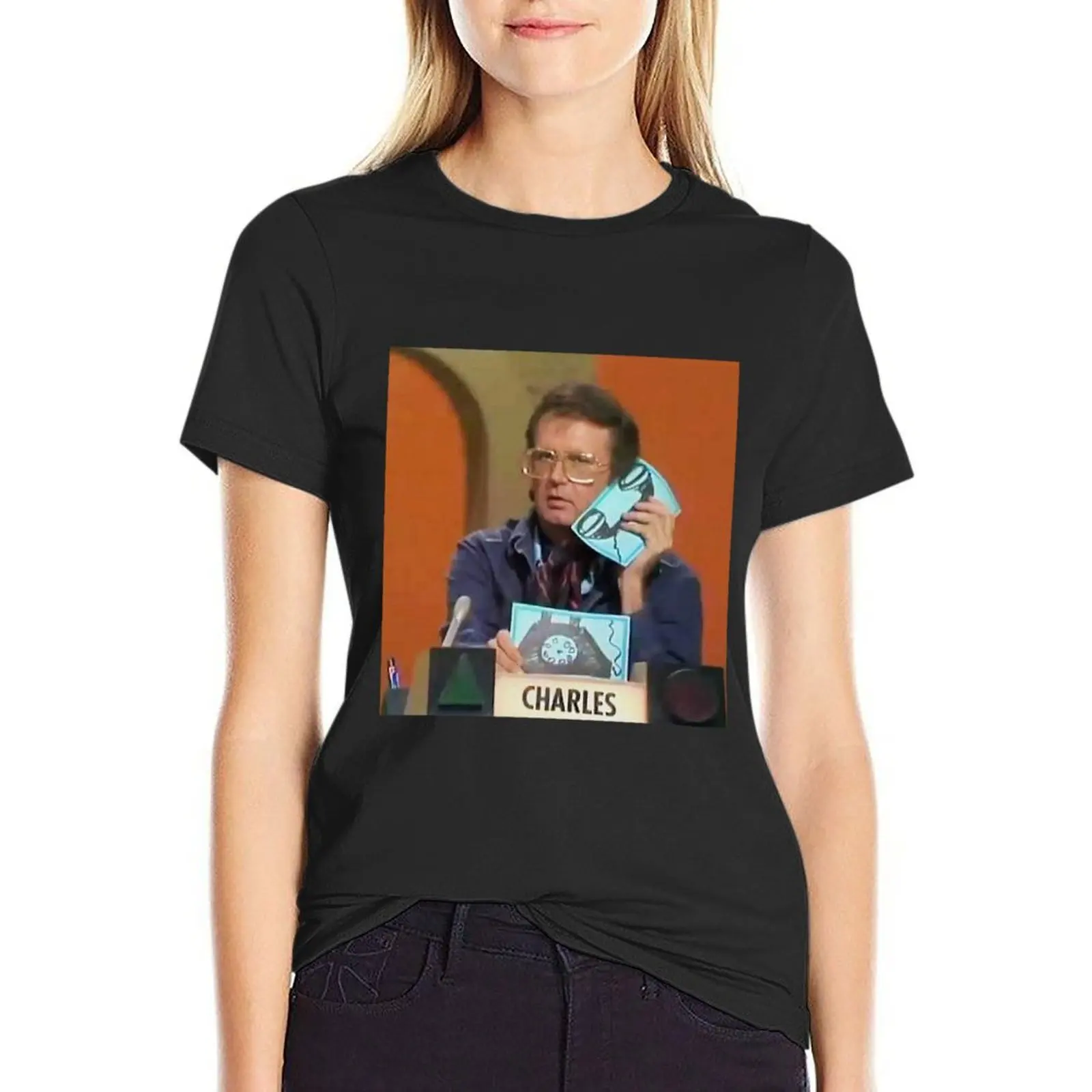 Charles Nelson Reilly color photo T-Shirt lady clothes Blouse t-shirt dress for Women plus size