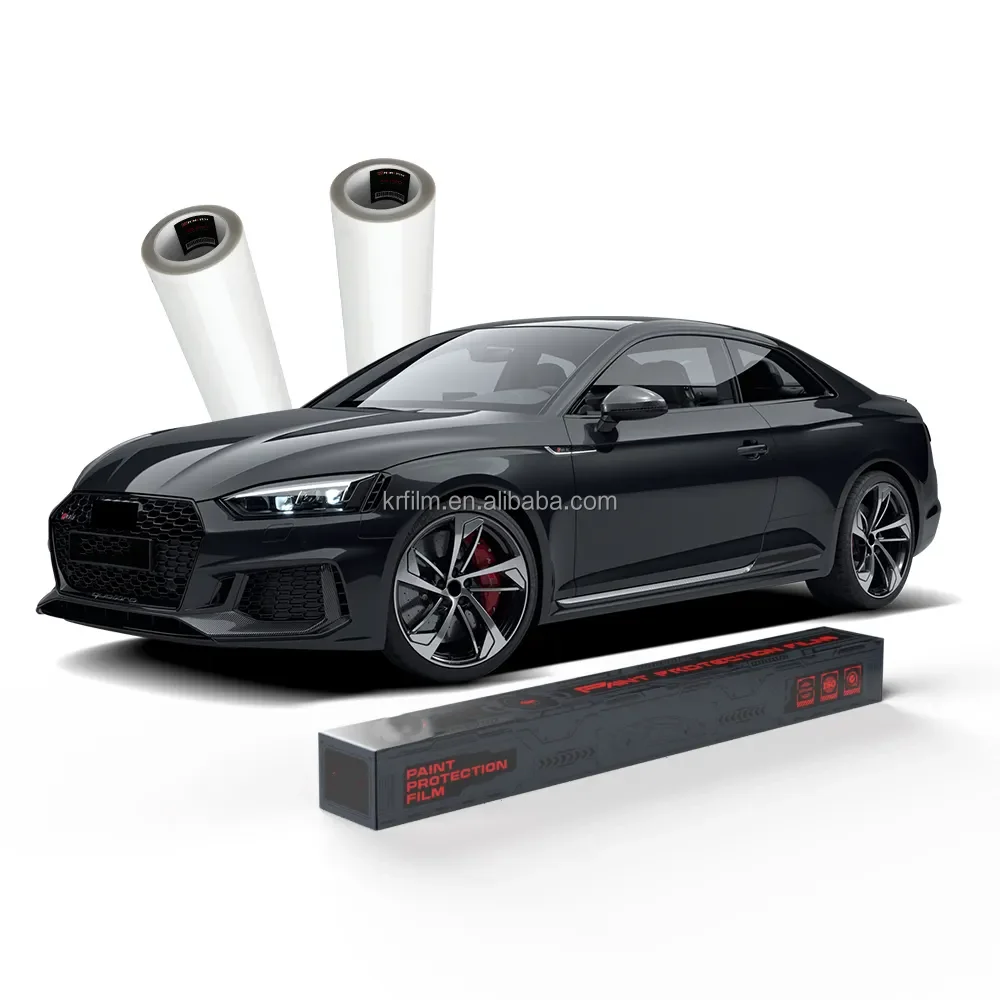 

KR Car Films 1.52*15M TPU PPF Heat Protection Auto Body Wrap Vinyl Roll 10 Years Warranty Self Healing and Anti Scratch