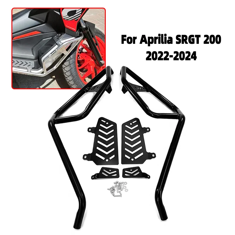 For Aprilia SR GT 200 125 SRGT125 SRGT200 2022 2023 2024 Motorcycle Engine Guard Crash Tank Bar Bumper Fairing Frame Protector