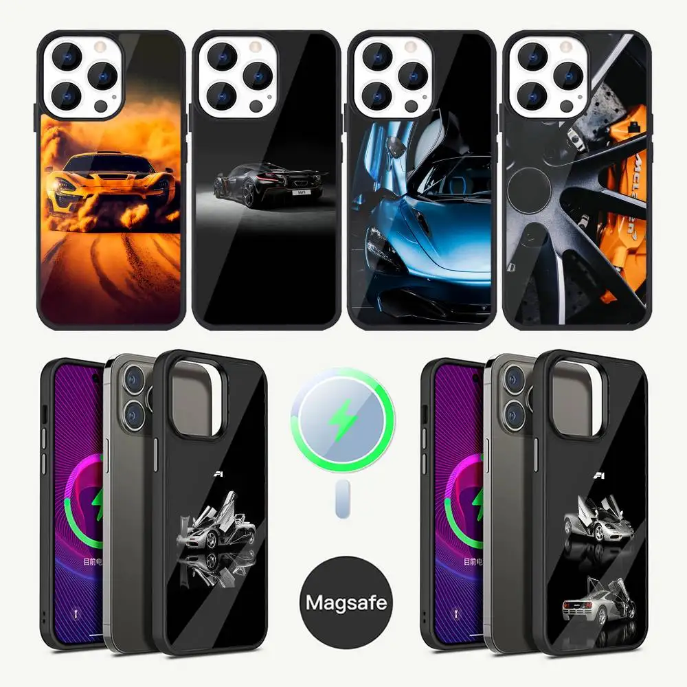 

Car w1 M-McLarenS Phone Case For iPhone 16,15,14,13,12,11,Plus,Pro,Max Mini Magsafe Magnetic Wireless Charging