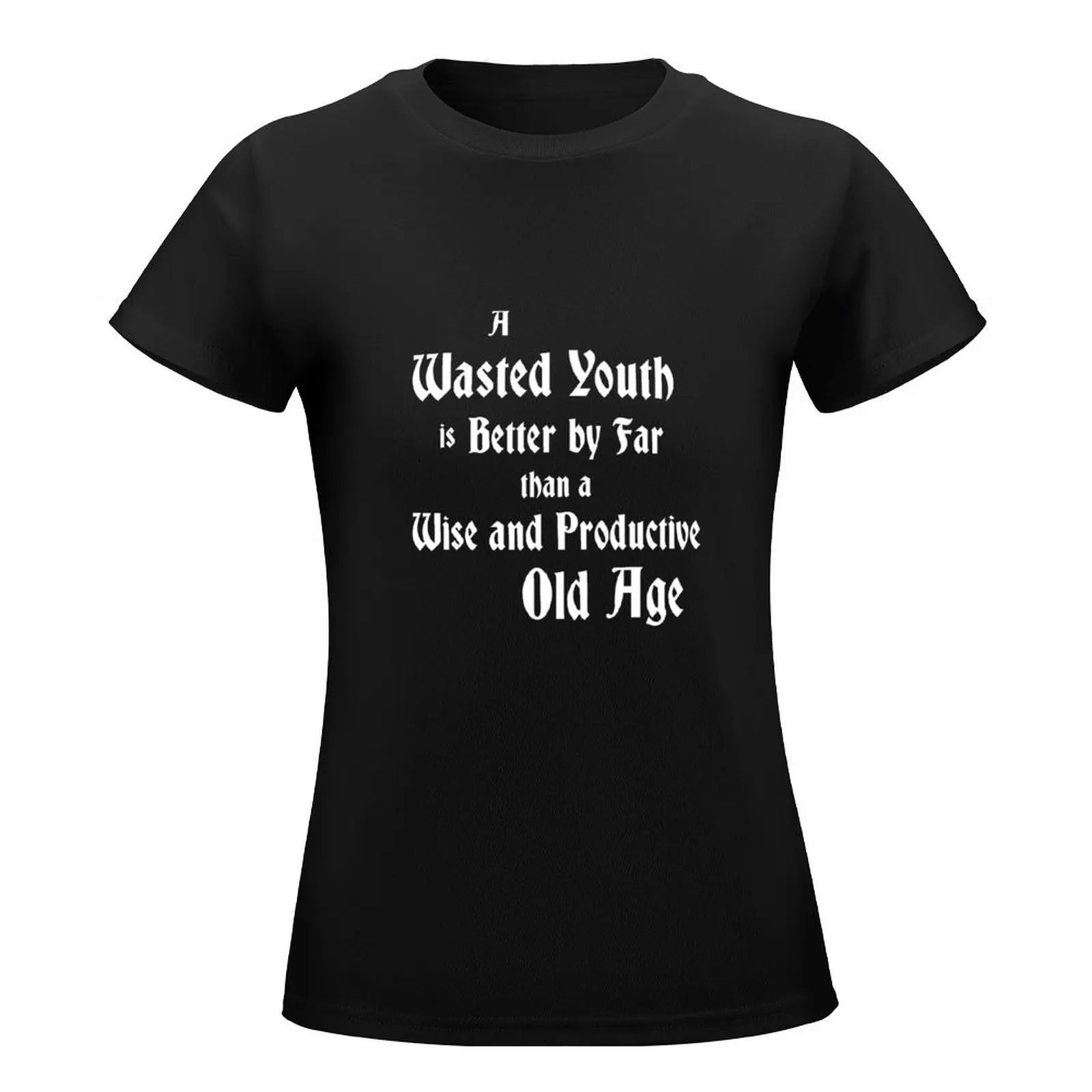 Wasted Youth T-Shirt korean fashion summer tops cute tops Women clothes