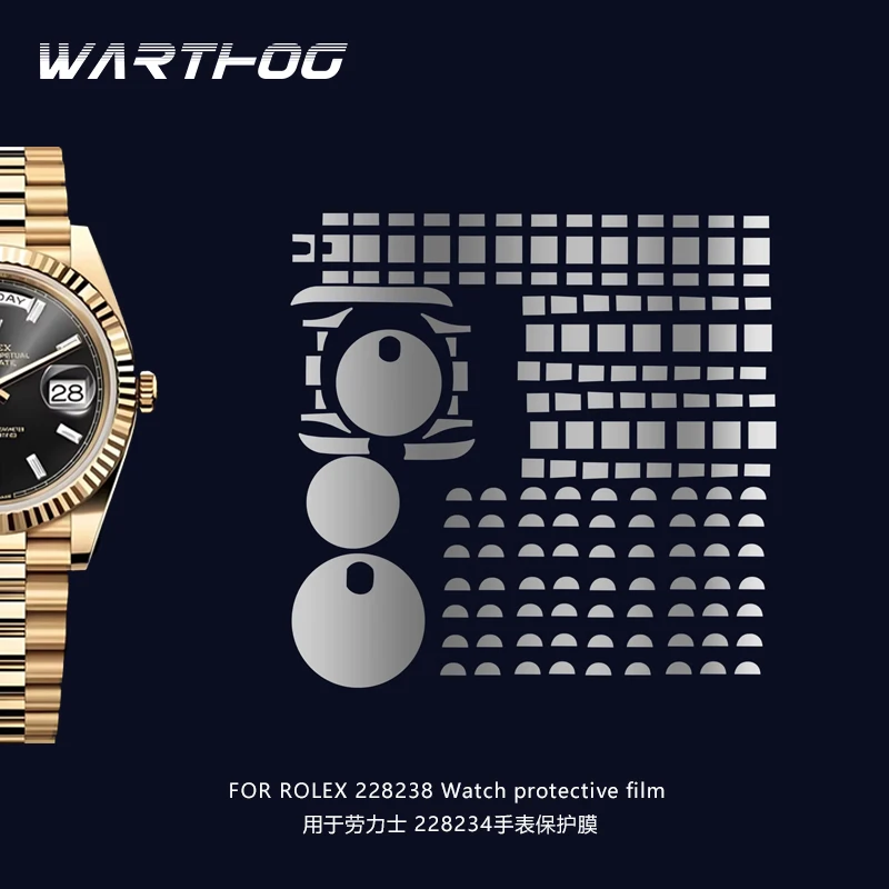 

For Rolex 228238 Watch Film 40DD Ice Cube Dial Week Calendar 40MM Dial Beaded Chain