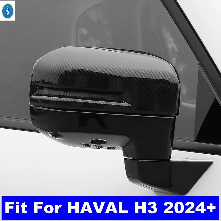 

Auto Rearview Mirror Cap Rain Shade Rainproof Mirror Eyebrow Frame Decoration Cover Trim ABS Accessories For HAVAL H3 2024 2025