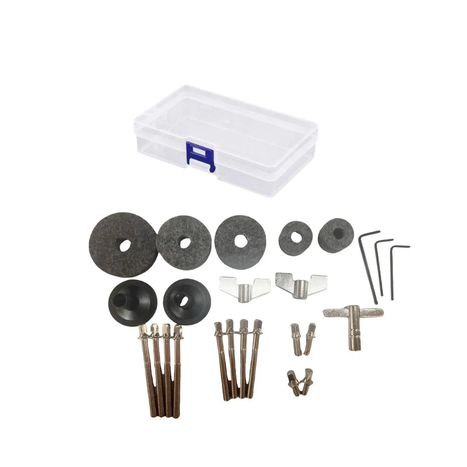 27Pcs Cymbal Replacement Accessory for Cymbal Replacement Shelf Drum Kits