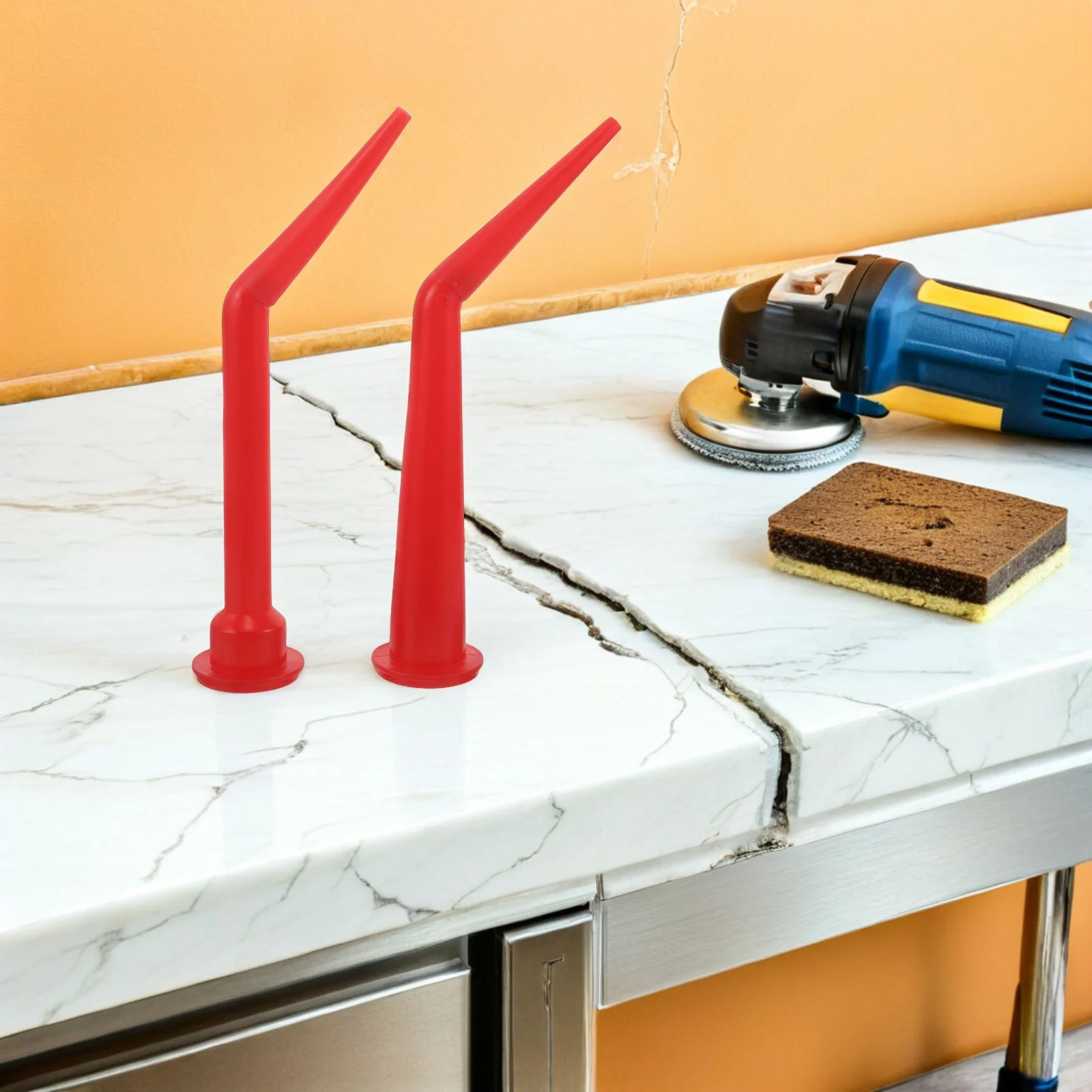 6 قطعة السد فوهة تمديد أنبوب البلاستيك مانع التسرب قضيب تلميح ل الزجاج الغراء الستار جدار البناء Diy بها بنفسك إصلاح المنزل