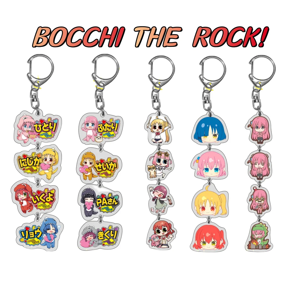 

Cute BOCCHI THE ROCK! Anime Pendan Peripherals Cosplay Acrylic Stand Brooch Keychain Collei Phone Holder Badge Toy