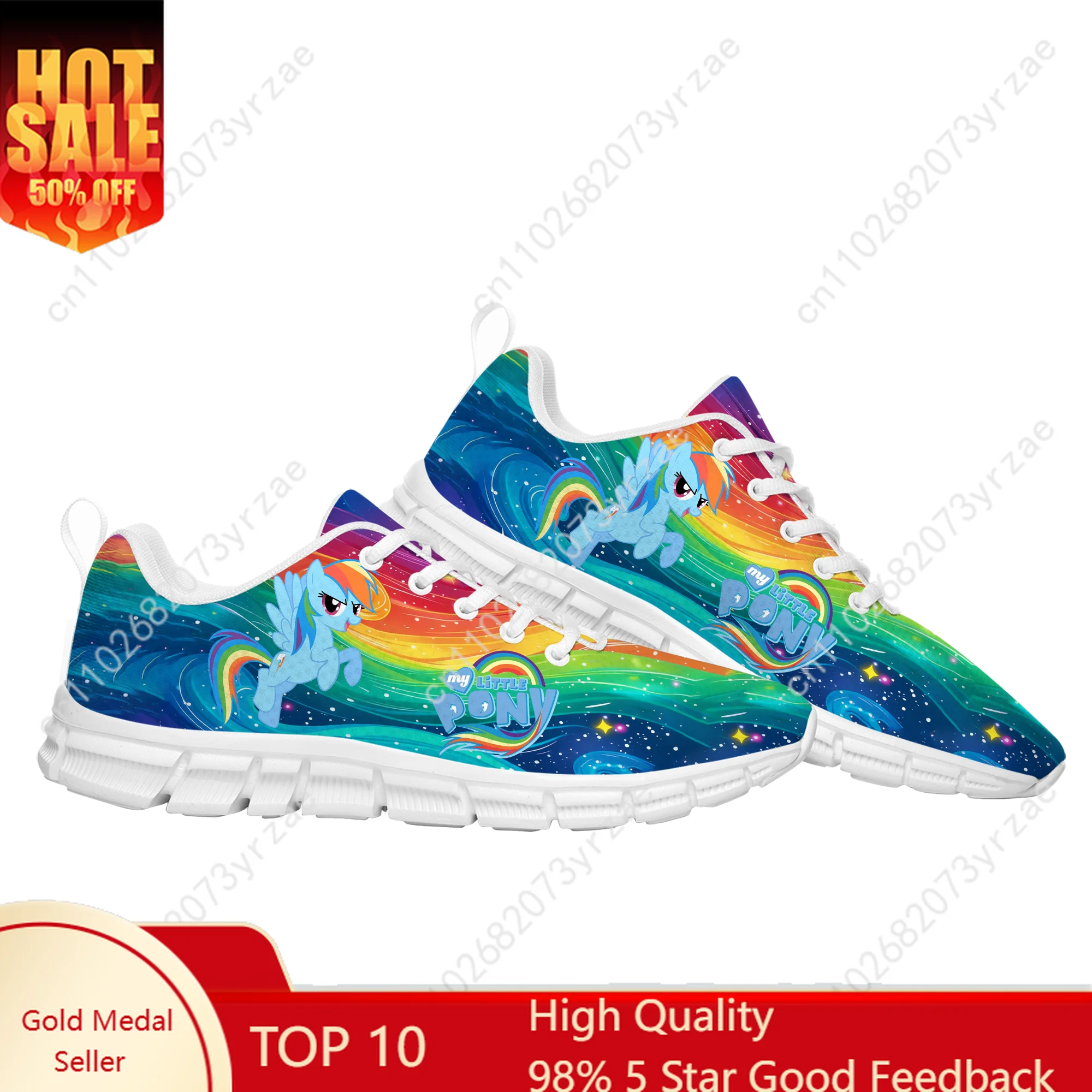 

Rainbow Dash Shoes Man Woman Blue Sneakers My Little Pony Friendship Is Magic Fashion Custom Shoe Cosplay Footwear
