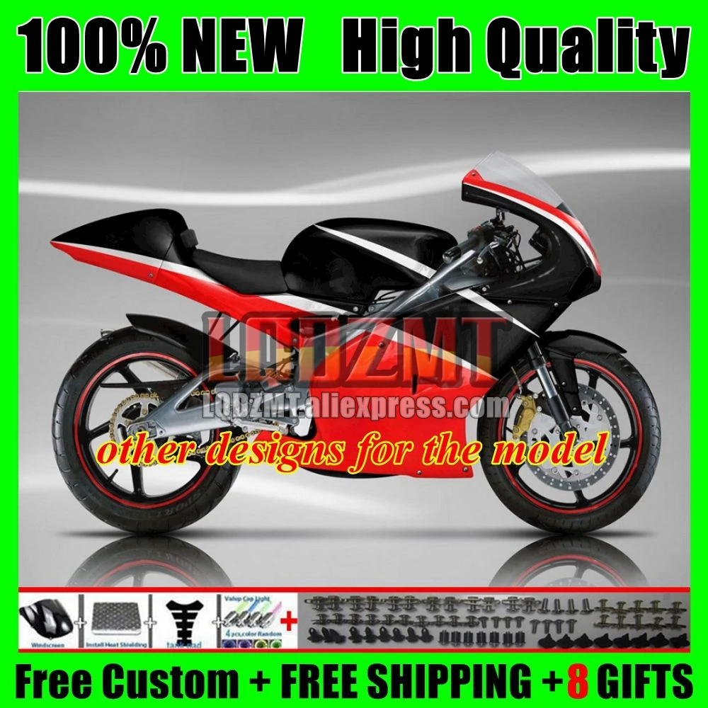 RS125R For Aprilia RSV RS 125 R RR RS-125 109No.13 Hot red blk RS125 99 00 01 02 03 04 05 1999 2000 2001 2002 2003 2005 Fairing