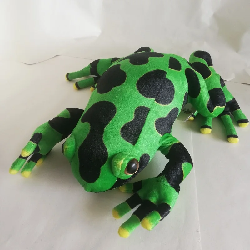 Large 40cm Lovely Green Frog Plush Toy Simulation Frog Soft Doll Boys And Girls Toys Birthday Xmas Gift s0588