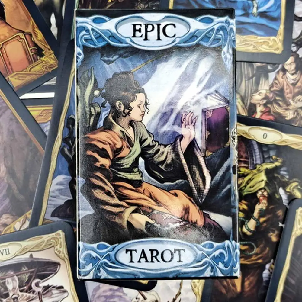 

10.3*6cm Epic Tarot Deck Friends Party Board Game Witch Divination Fate Gameplay 78 Card Family Entertainment