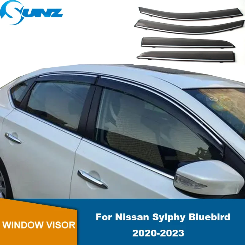 Wind Rain Guard For Nissan Sylphy / Sentra / Bluebird 2020 2021 2022 2023 Car Window Accessories Window Visor Weathershield