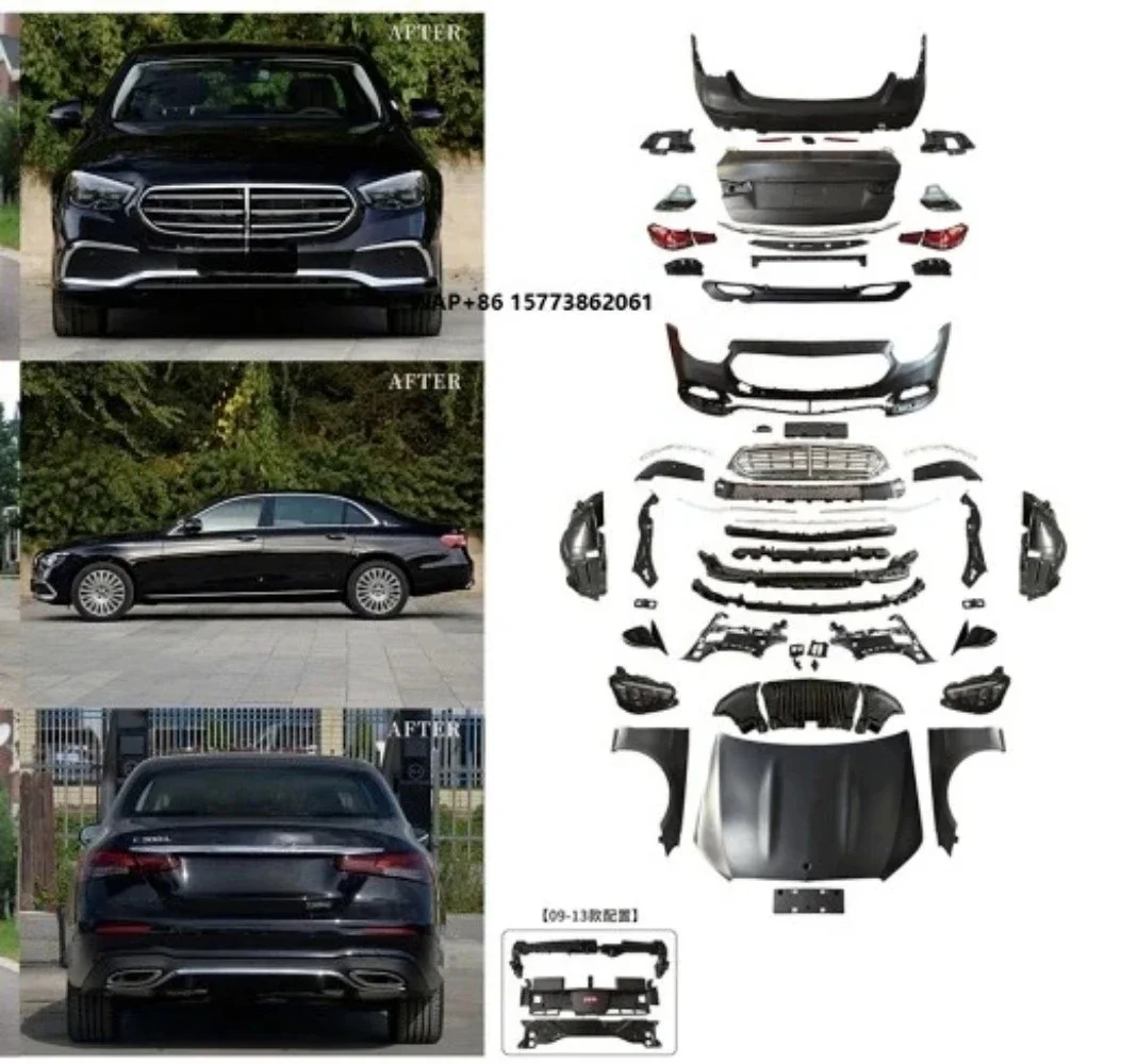 

For E Class W212 2009-2014 Executive Bodykit Suit Modified 2021 W213 Plastic Material for 2009-2014 E Class W212