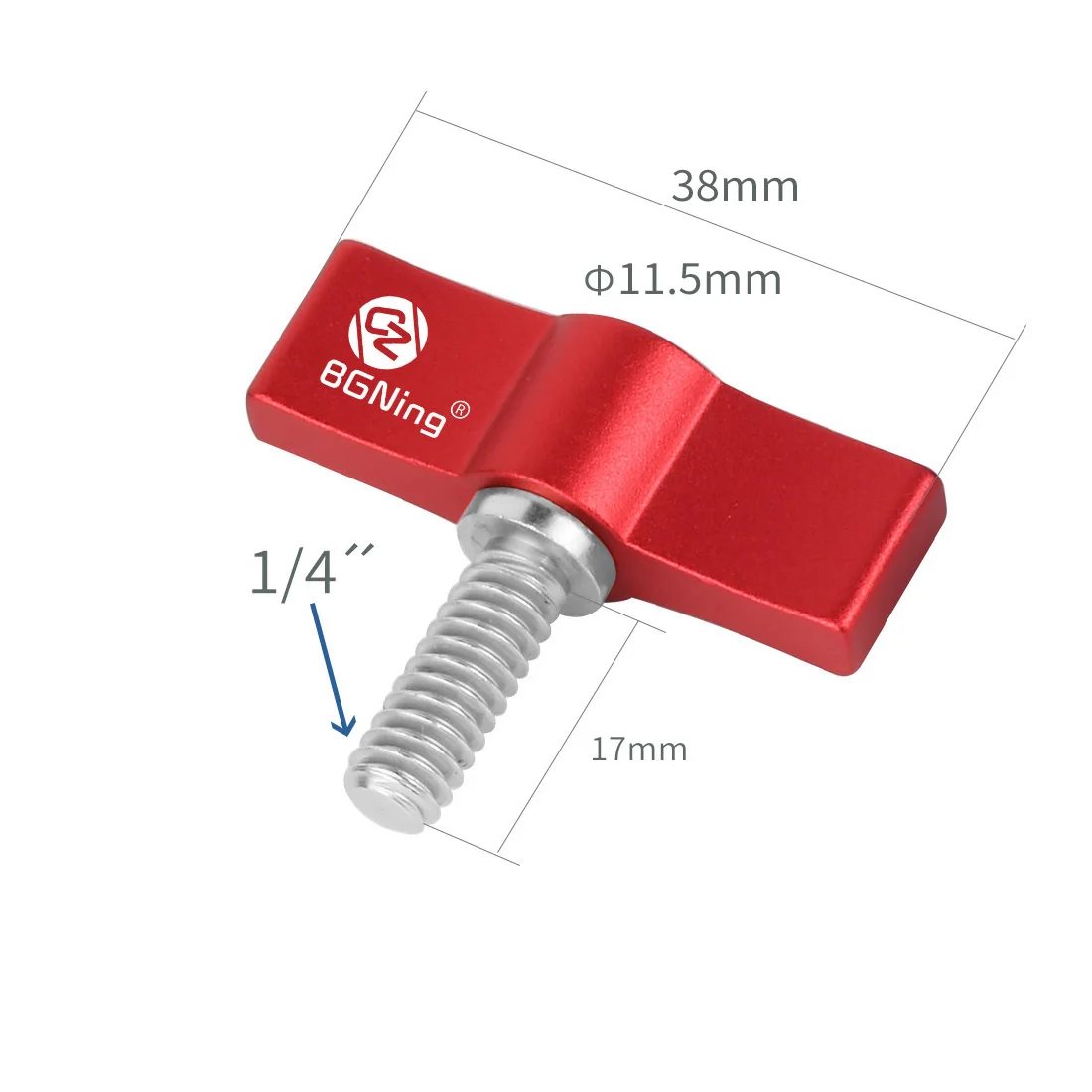 Aluminium Verstellbarer Griff 17mm 1/4 Zoll Gewinde Schraubadapter DSLR Kamera Fotografie T-förmiger Schraubenschlüssel L-Typ – Detail 5