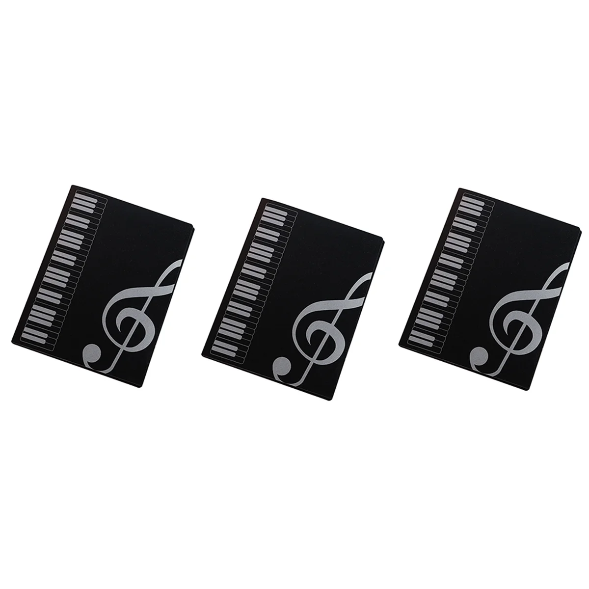 3PCS Sheet Music Folder Staff Music Folder, Piano Score Folder,Fits Size A4, Writable & Detachable Choir Folder D